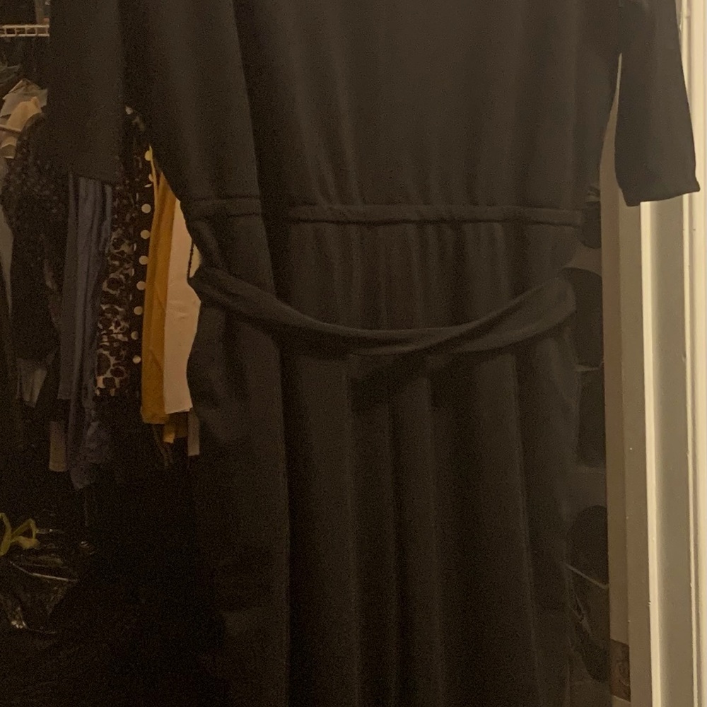 Black one piece jump suit